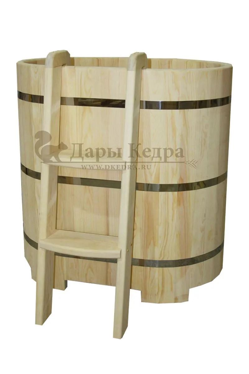 Овальная купель для бани из кедра